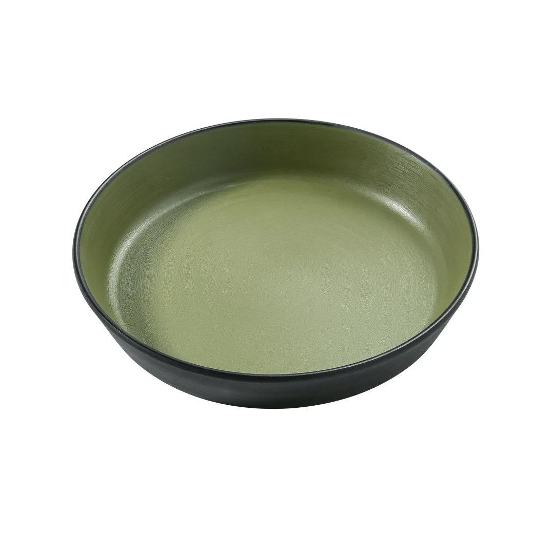 Yanco BM-508GR 24 oz Round Melamine Deep Dish, Green