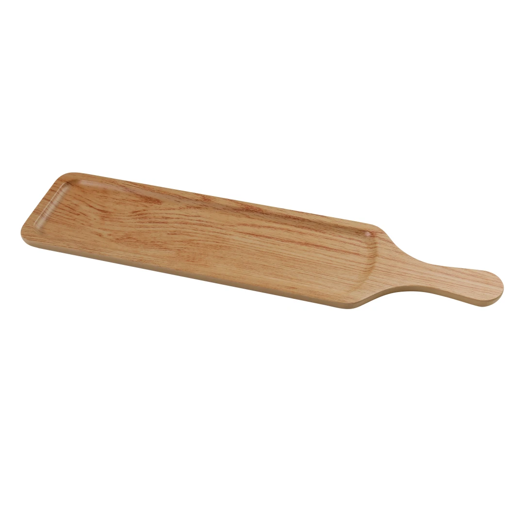 Yanco WD-2423 Rectangular Wooden Tray II Serving Board - 23 1/2" x 5 1/2", Melamine, Golden Oak