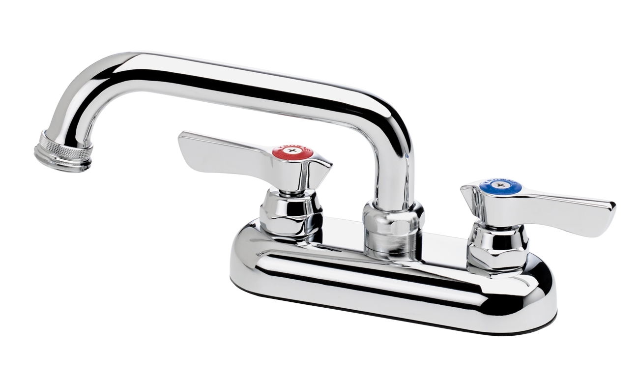 Krowne 11-450L Deck Mount Laundry Faucet - 6" Swing Spout, 4" Centers