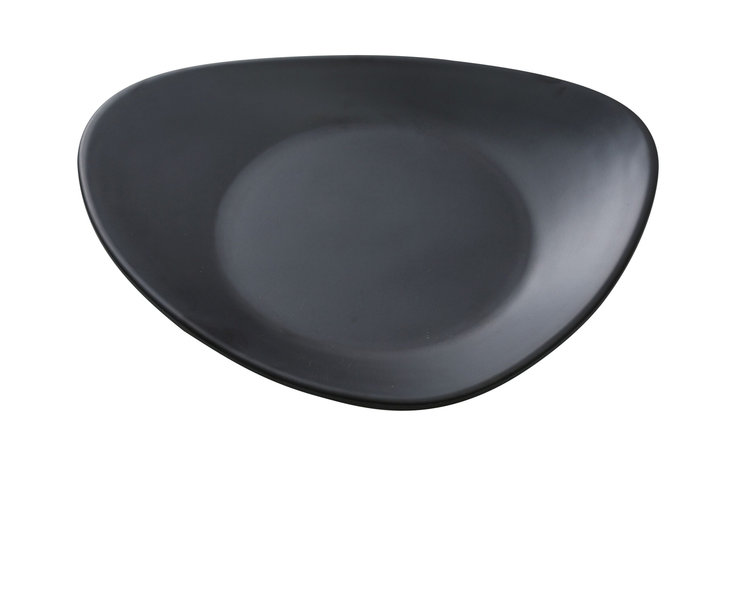 Yanco MO-112BK Moderne Plate 12"L X 10-1/2"W Triangular