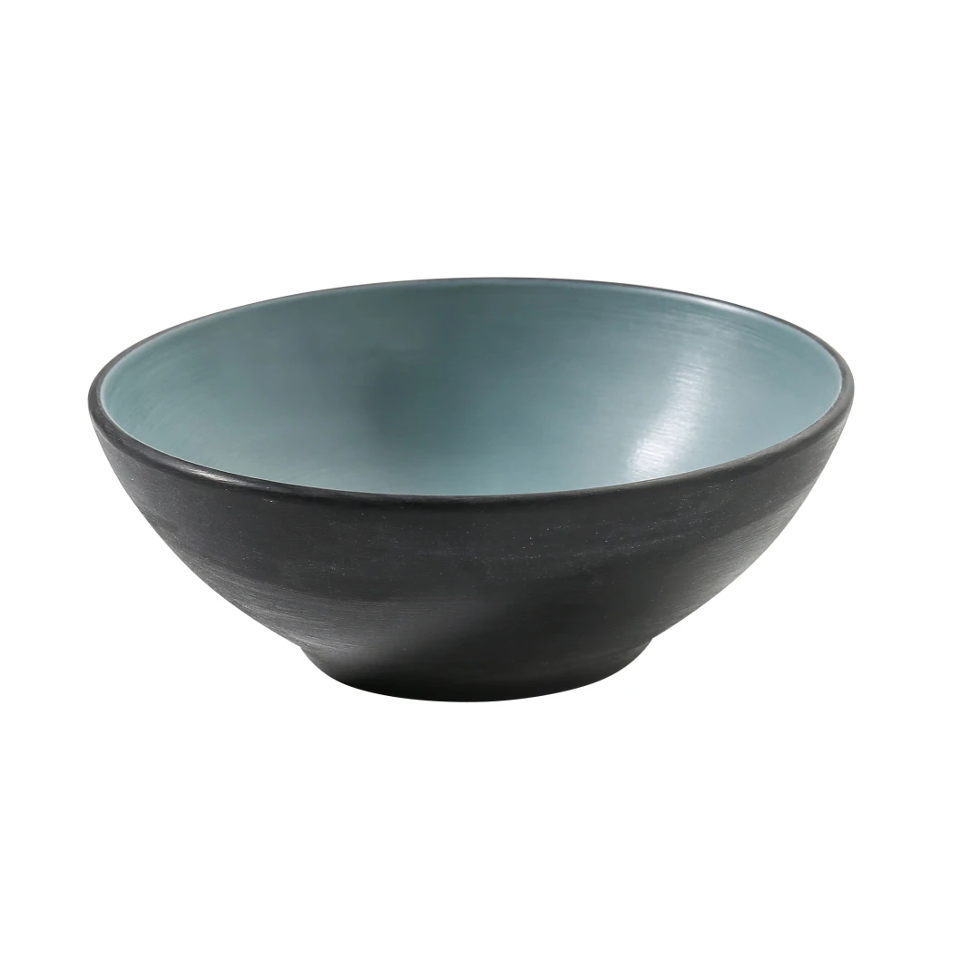Yanco BM-405TL 15 oz Round Melamine Soup/Cereal Bowl, Teal