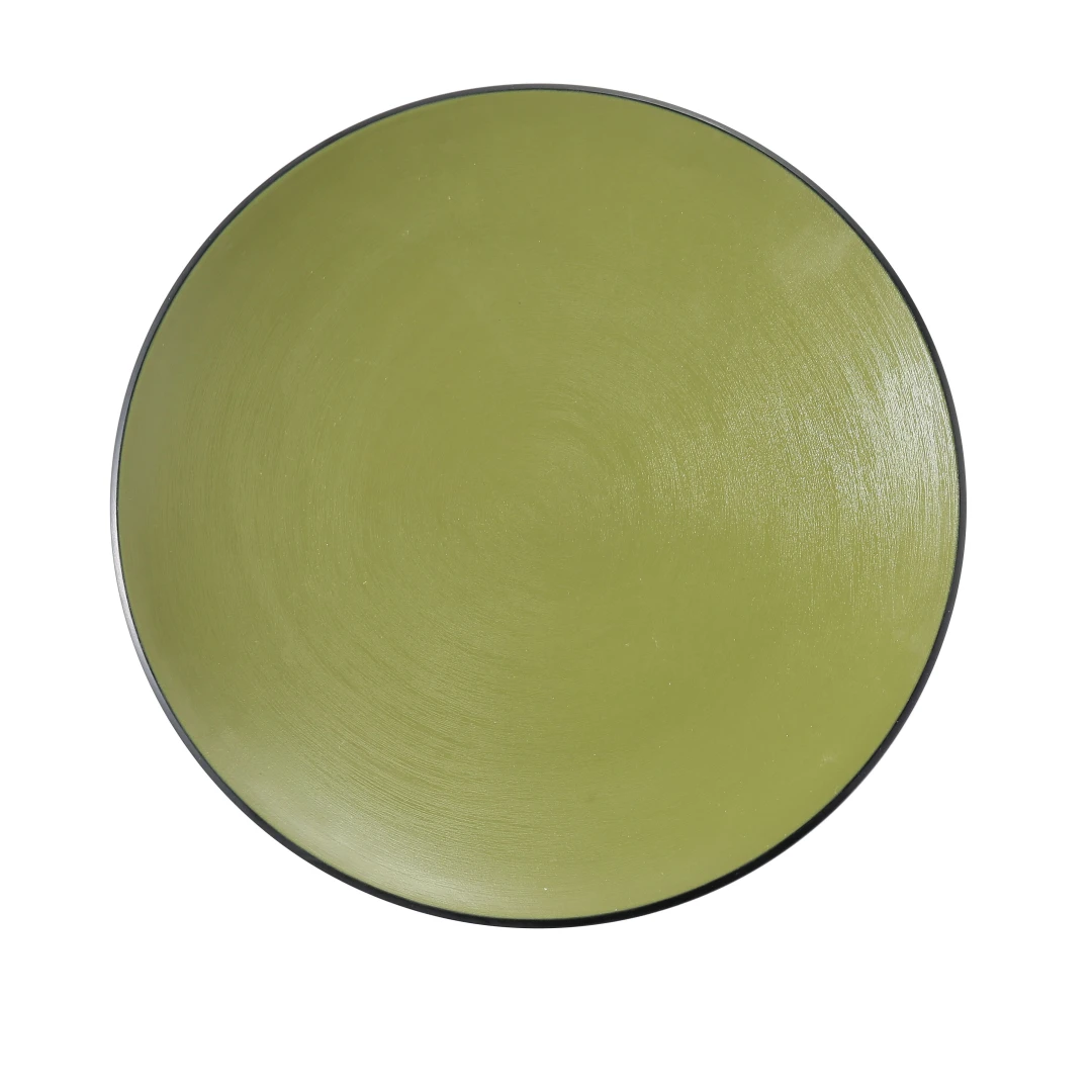 Yanco BM-107GR 7 1/2" Round Melamine Dinner Plate, Green