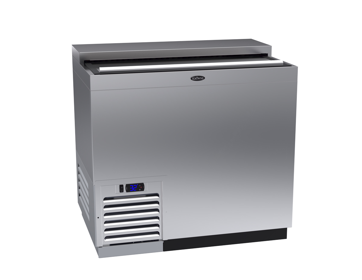 Krowne MC36S 1 Section Glass Chiller w/ 165 Mug Capacity, Stainless, 115v