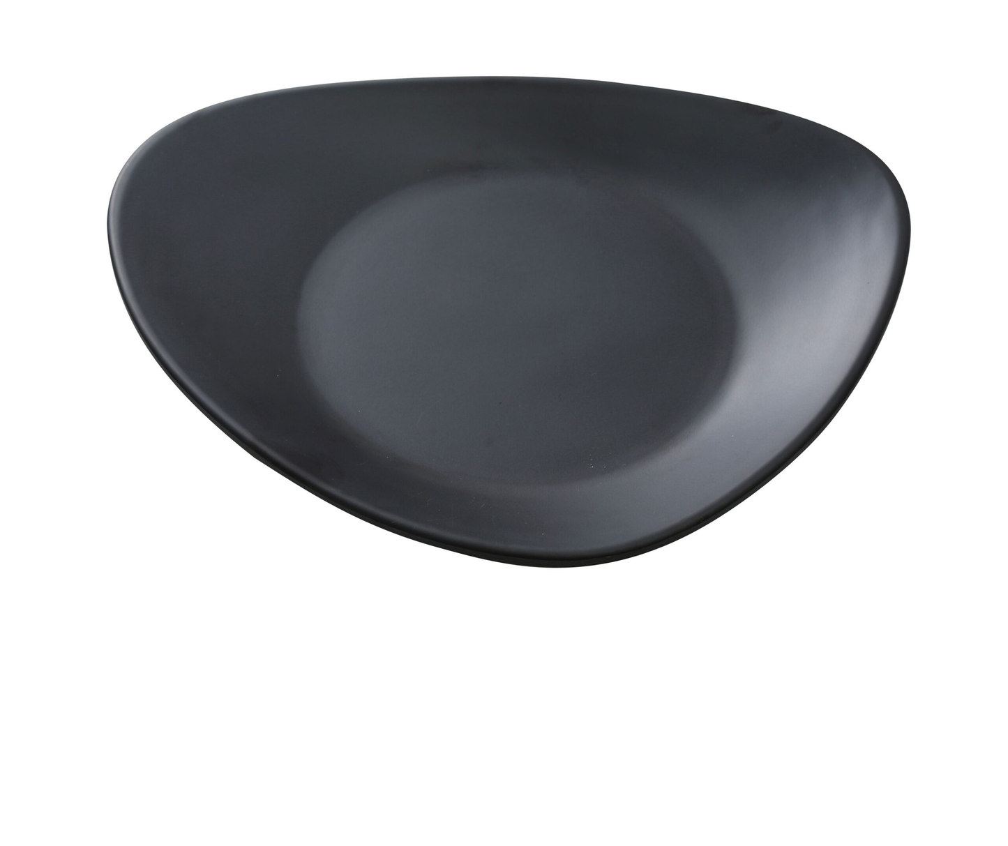 Yanco MO-108BK Moderne Plate 8"L X 6-1/2"W Triangular