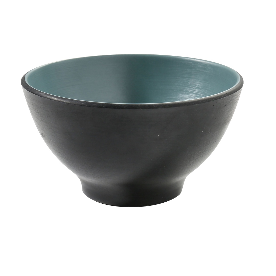 Yanco BM-404TL 10 oz Round Melamine Soup/Rice Bowl, Teal