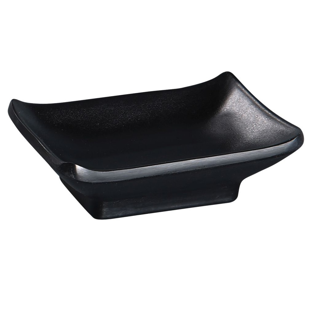 Yanco BP-4046 2 1/2 oz Melamine Sauce Bowl, Black