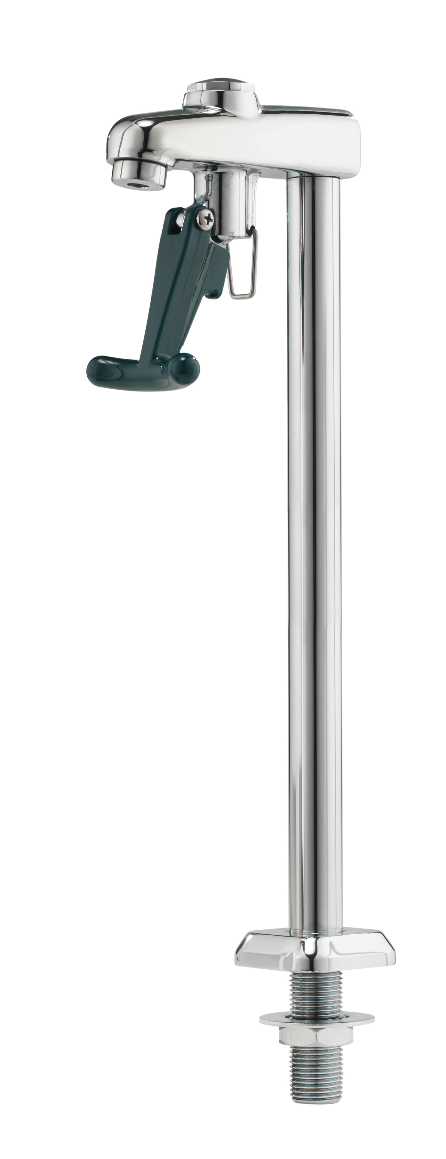 Krowne Royal Series 16-139L Deck-Mount Glass Filler with 14" Pedestal and Push-Back Activation