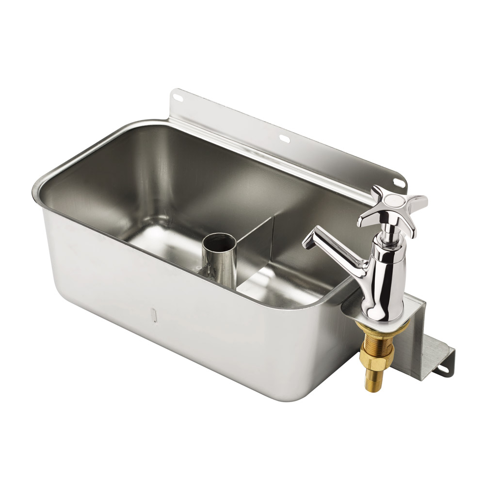 Krowne Royal Series 16-153L 9 7/8"  Dipper Well with FaucetStainless Steel Front-Mount