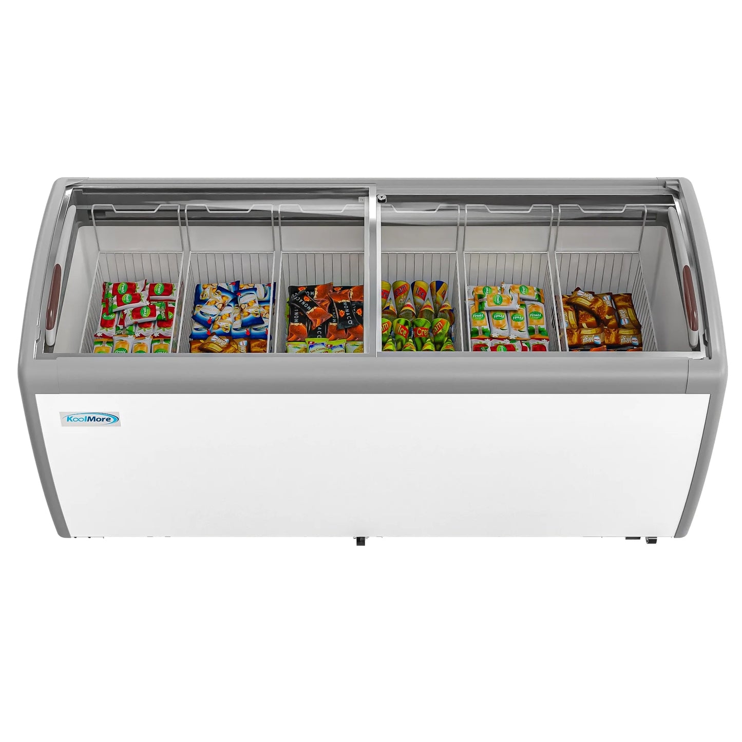 Koolmore MCF-20C 40 In. Commercial Display Ice Cream Freezer - 20 Cu Ft.