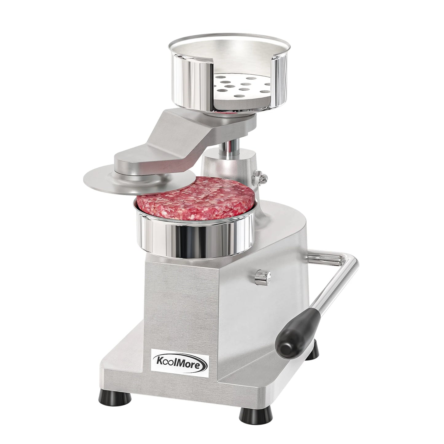 Koolmore CHM-4 4 In. Heavy-Duty Hamburger Patty Molding Press With Handle