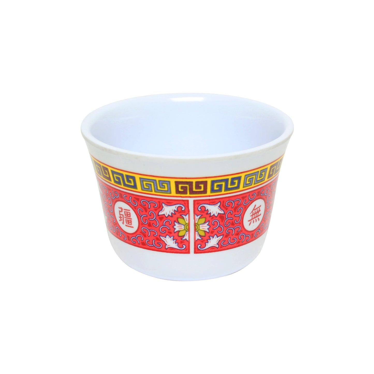 Thunder Group 9152TR 5 oz Melamine Tea Cup, Red/White