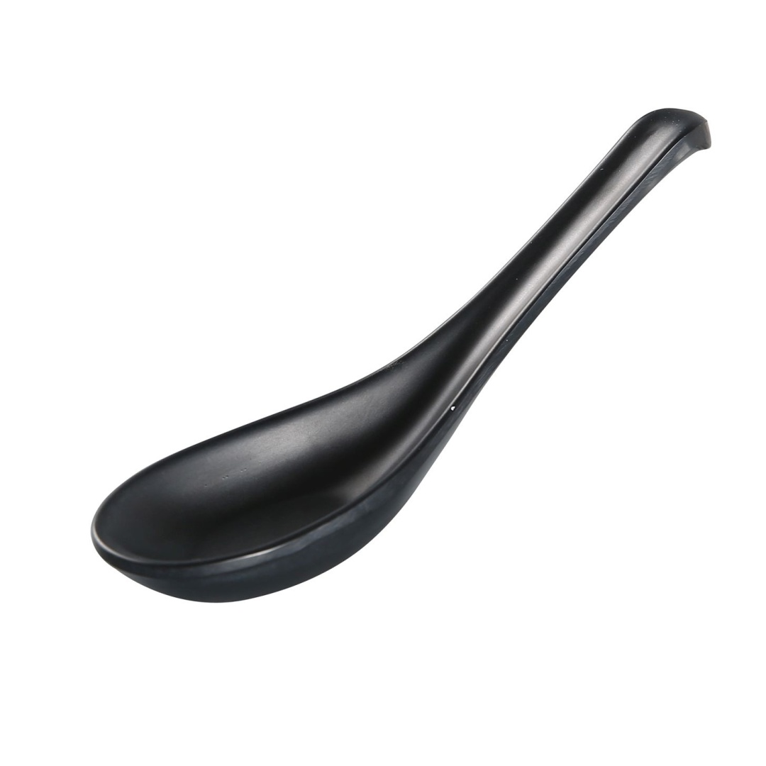 Yanco BP-8206 5 1/2" Melamine Spoon, Black
