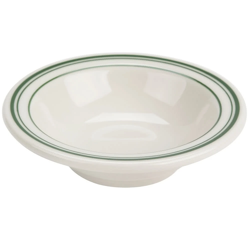 Yanco GB-10 Green Band Grapefruit Bowl 13 Oz. 6-3/8" Dia.