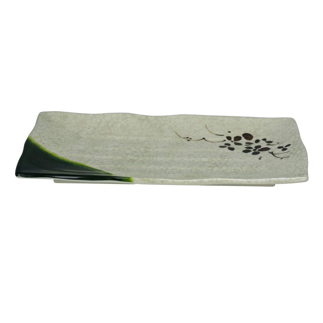 Yanco HO-2412 Rectangular Melamine Plate - 11" x 8", Beige