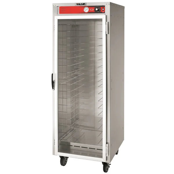 Vulcan VHFA18-1M3ZN Non-Insulated Heated Holding Cabinet Full Size with Glass Door  - 120V, 2000W