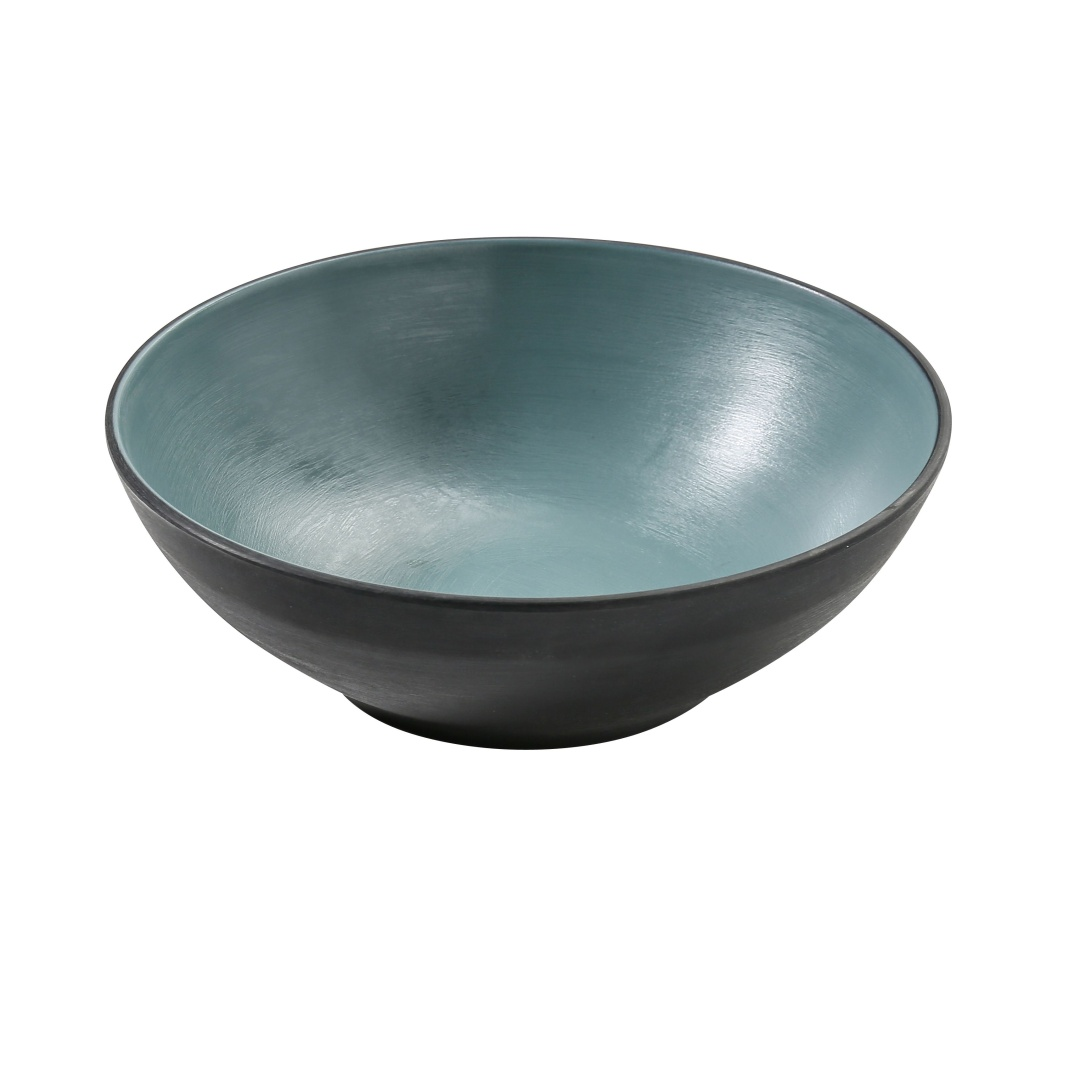 Yanco BM-407TL 24 oz Round Melamine Cereal/Salad Bowl, Teal