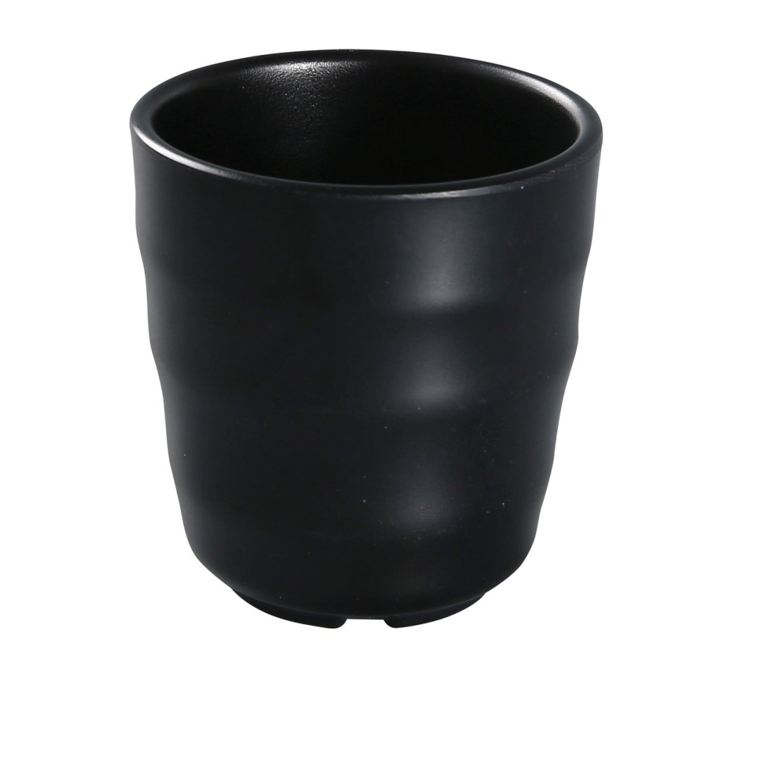 Yanco BP-9305 7 oz Melamine Tea Cup, Black
