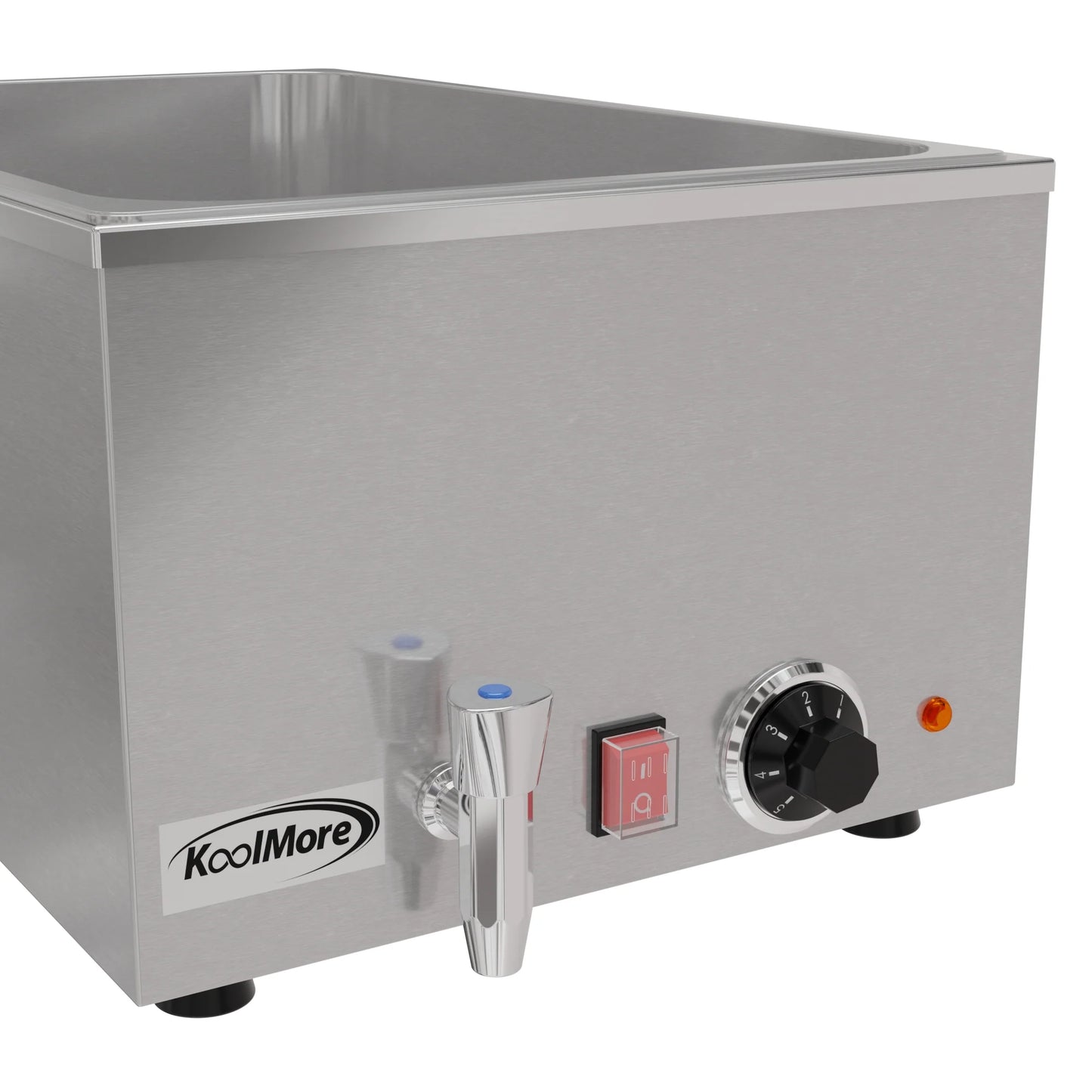 Koolmore CFW-1T 21 Qt. Buffet Countertop Food Warmer One-Section Electric With Faucet