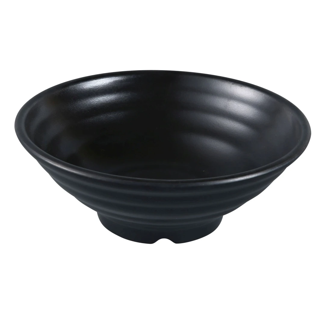 Yanco BP-3018 32 oz Round Melamine Bowl, Black