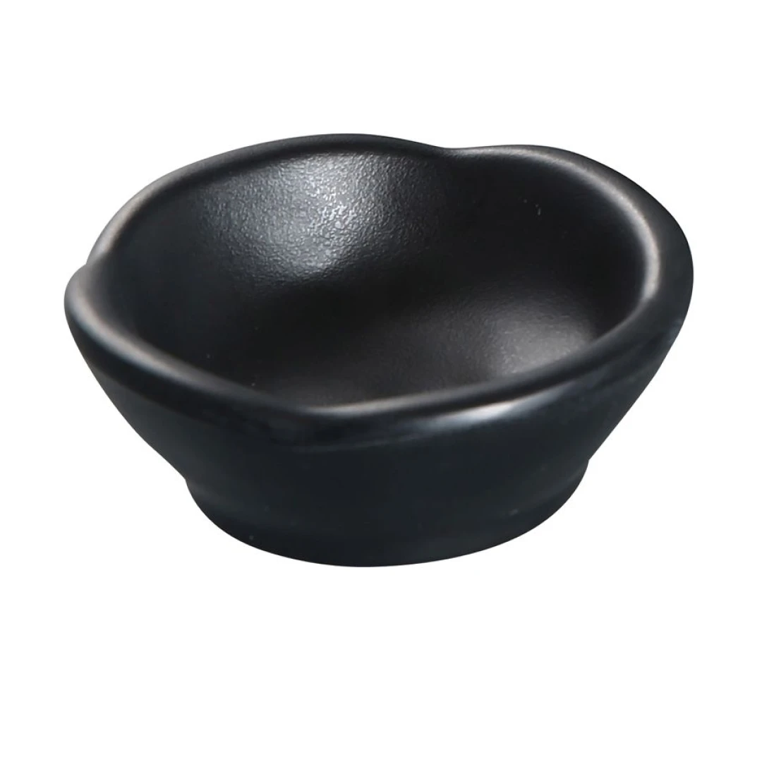 Yanco BP-0003 2 1/2 oz Melamine Sauce Dish, Black