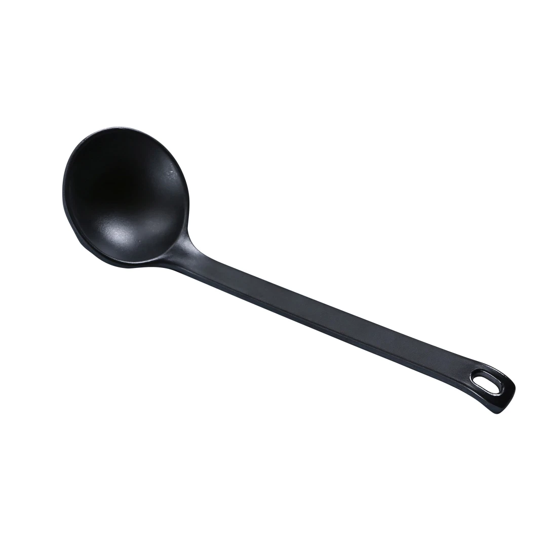 Yanco BP-7003 8 3/4" Melamine Spoon, Black