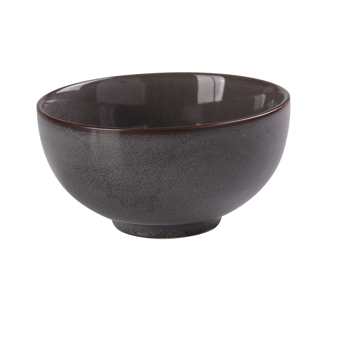 Yanco PK-705 15 oz Round Nappie Bowl - Ceramic, Gray
