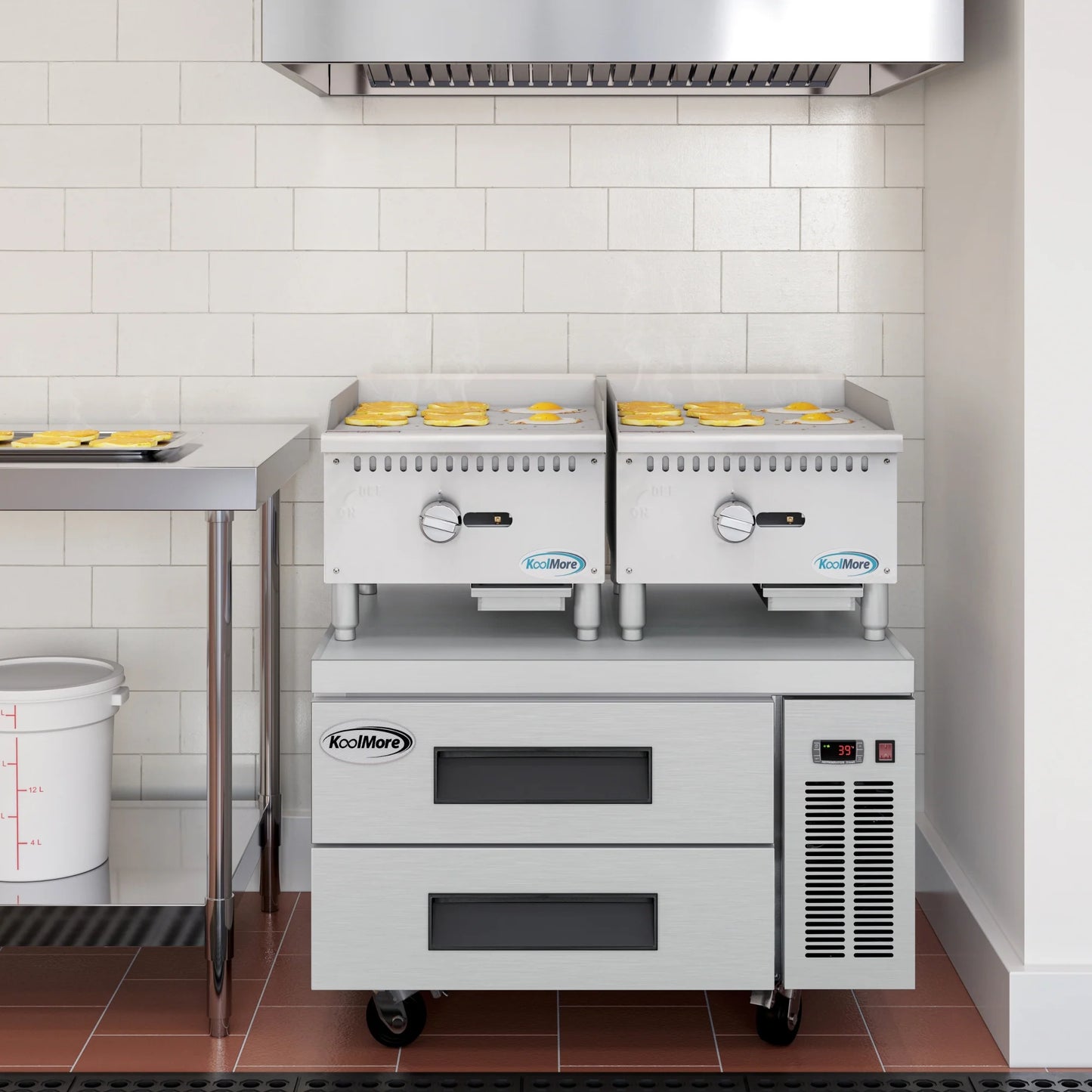 Koolmore KM-GG1-18M 18" Gas Countertop Griddle with Manual Controls 30,000 BTU