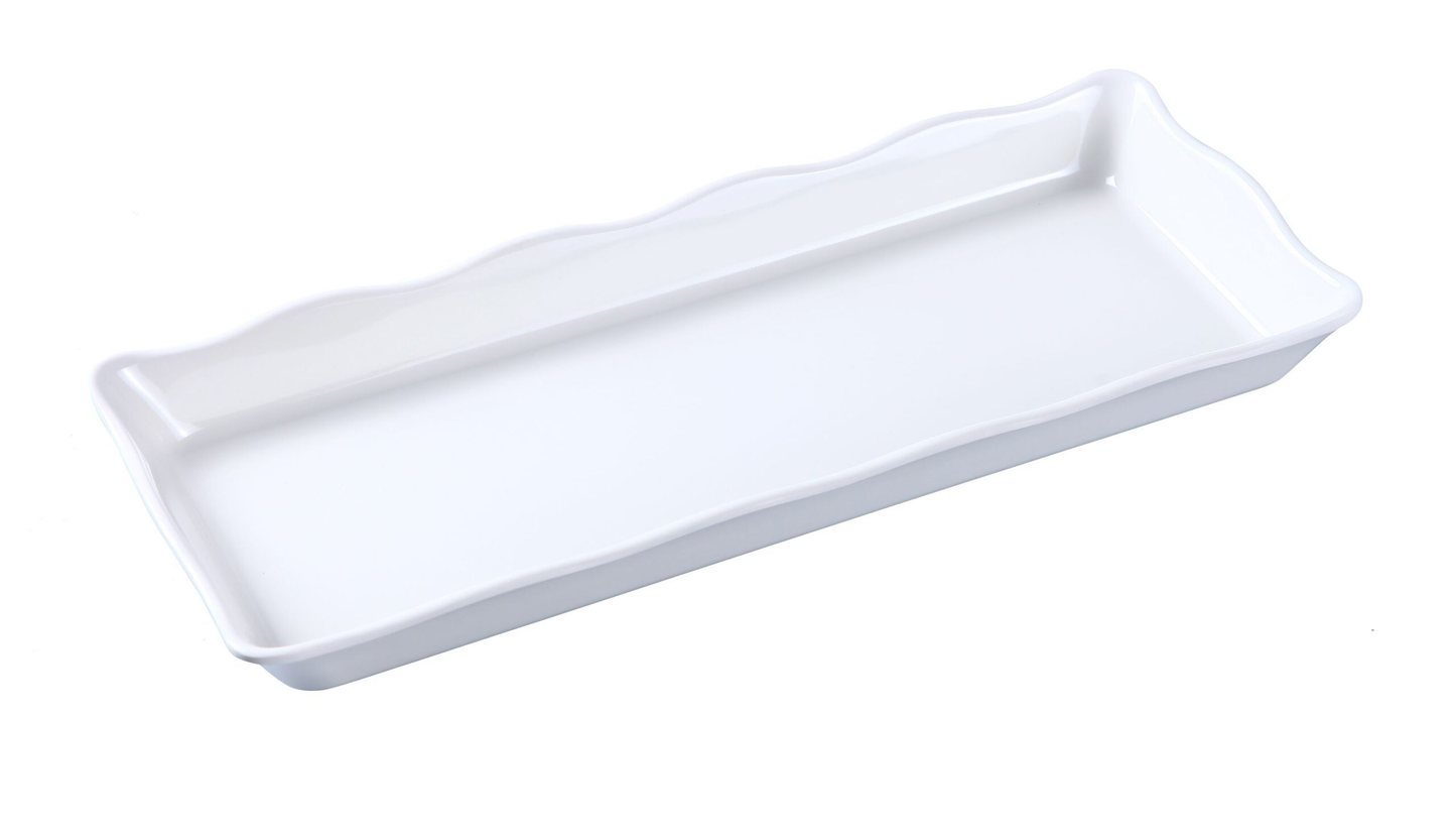 Yanco DC-6014W Serving Tray 14" X 5-1/4" X 1" Rectangular