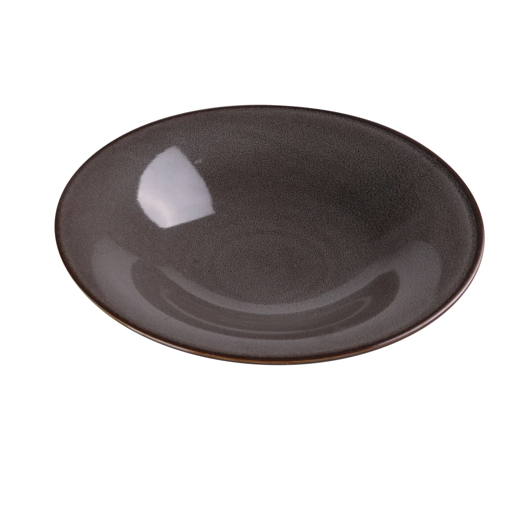 Yanco PK-411 11 1/2" Round Soup/Salad Plate - Ceramic, Gray