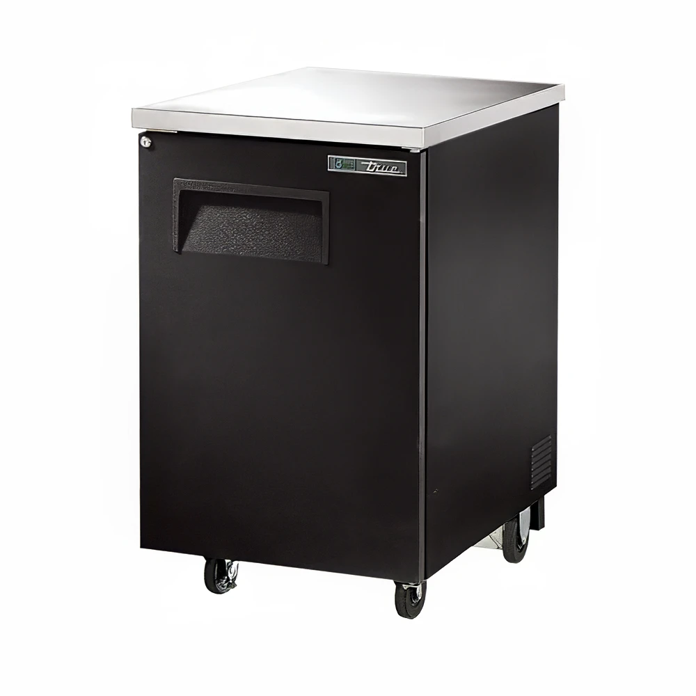 True TBB-1-HC 23" Bar Refrigerator - 1 Swinging Solid Door, Black, 115v