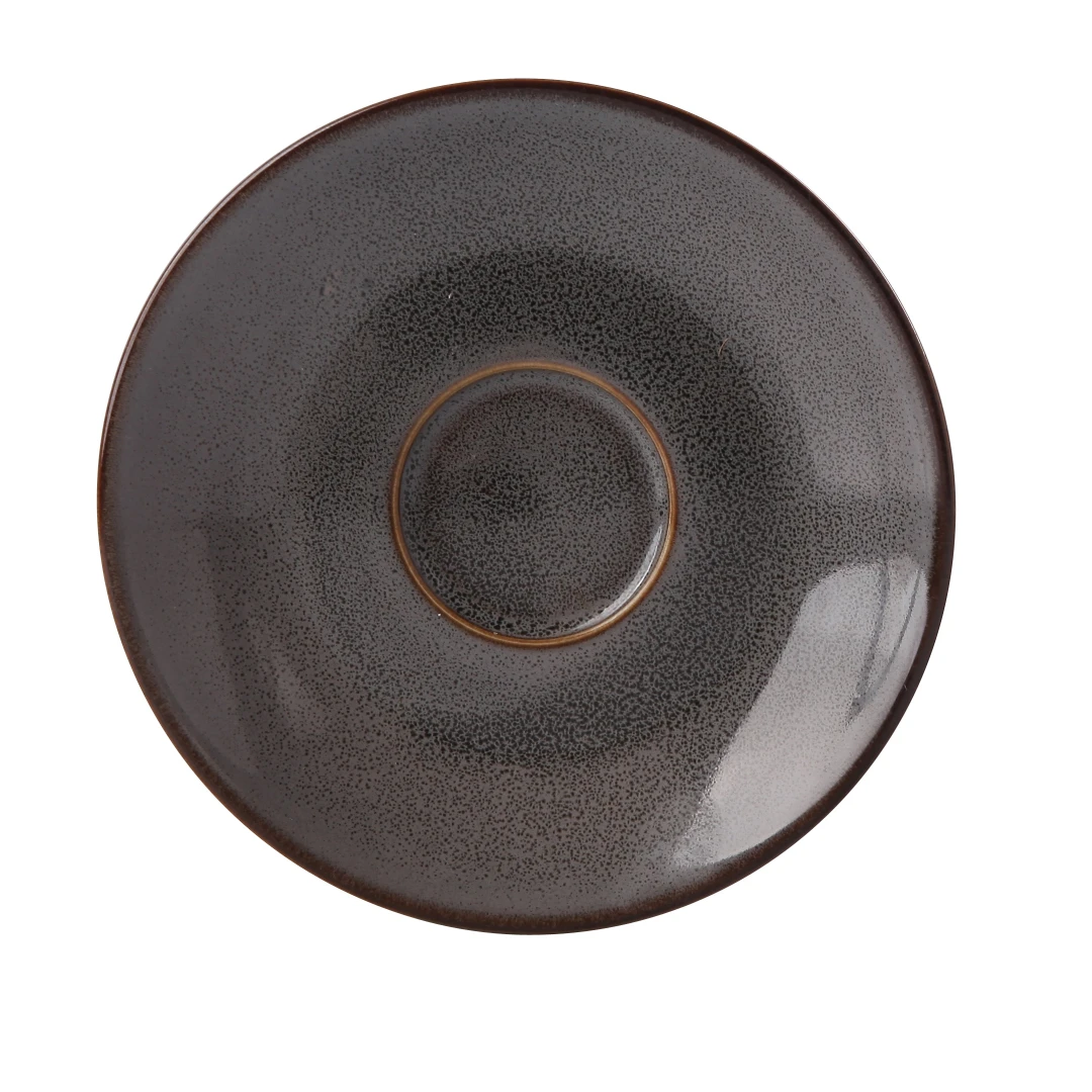 Yanco PK-002 5 3/4" Round Saucer - Ceramic, Gray
