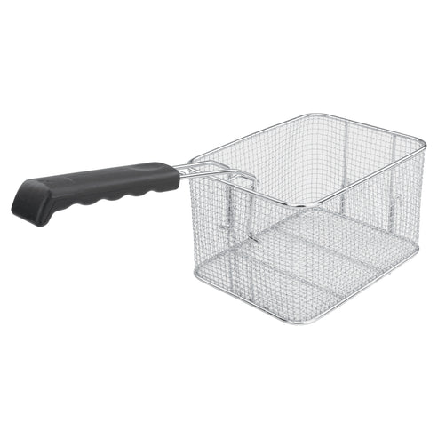Winco EFST-P30 Fryer Basket w/ Coated Handle & Front Hook, 11 1/2" x 8" x 6"