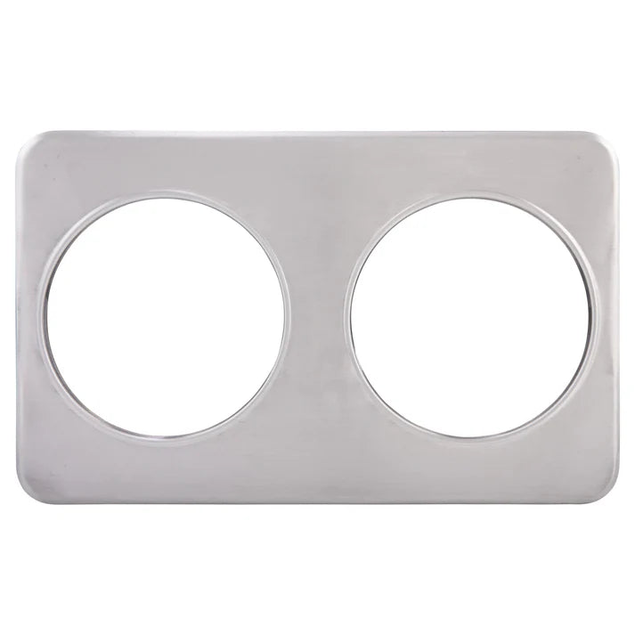 Winco ADP-808 Adapter Plate w/ (2) 8 3/8" Holes, Stainless