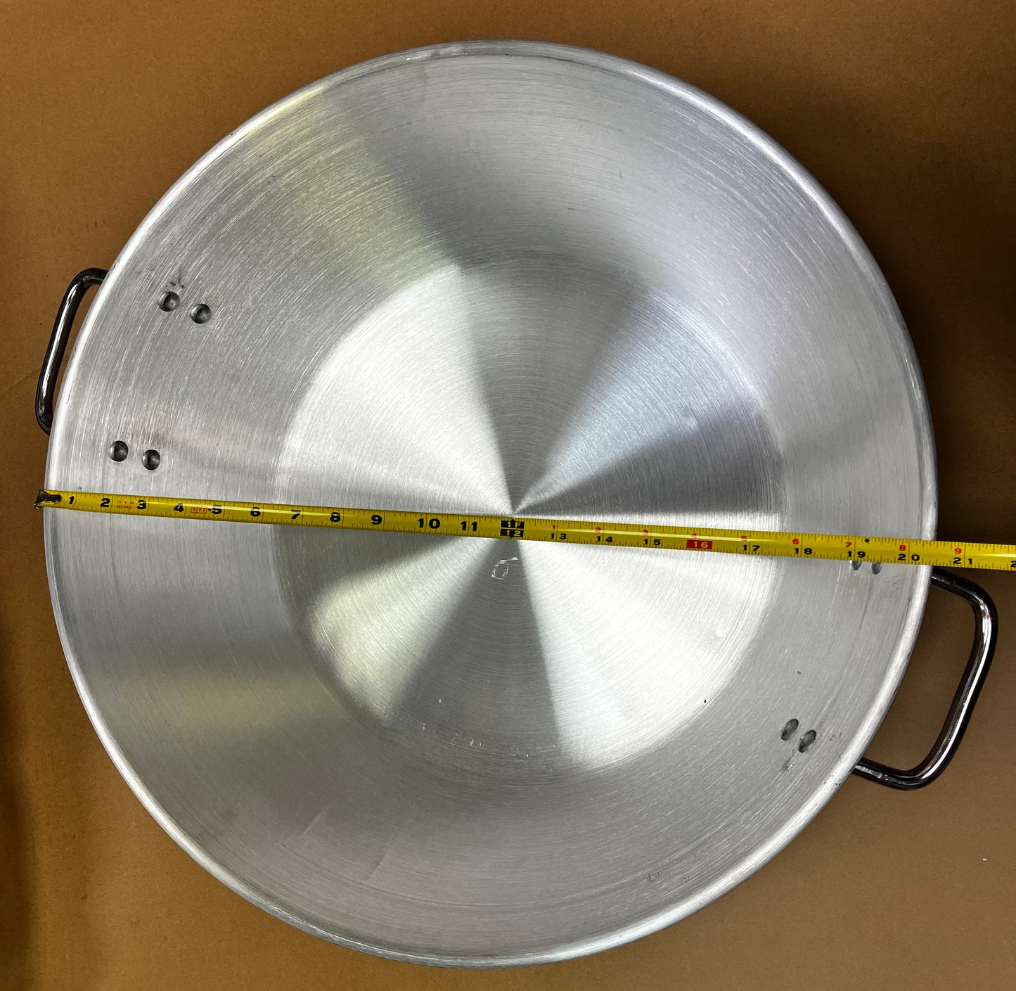 PO WAH Aluminum Mixing Bowls with Flat Bottom and Handles