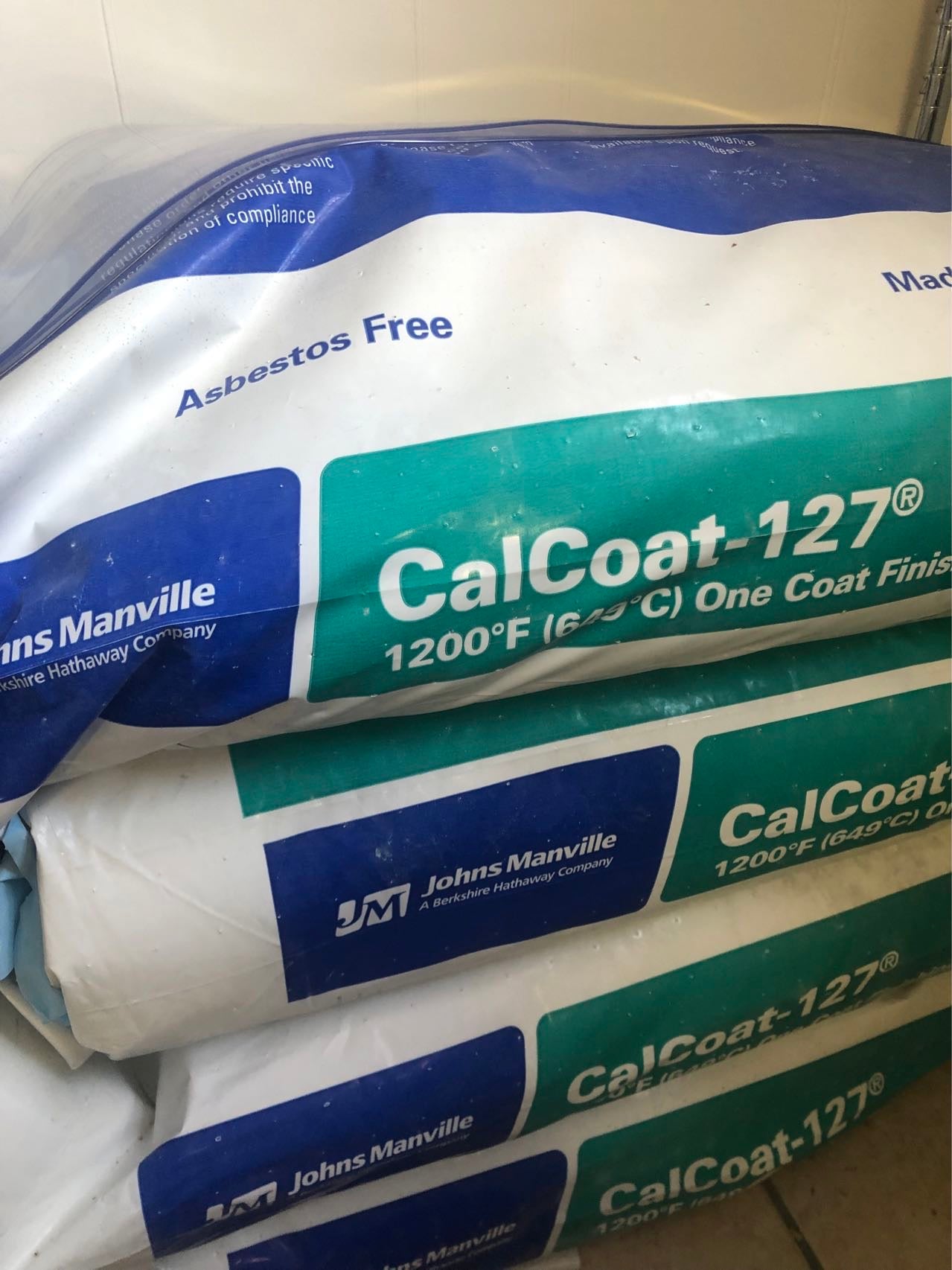 CalCoat-127 Hi-Heat Cement 1200ºF(649°C) 45lb/Bag