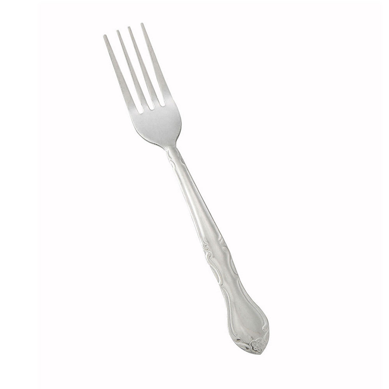 WINCO 0004-05 Dinner Fork, 7-1/4 inch L, 18/0 Stainless Steel, Elegance Vibro Finish (12PCS)