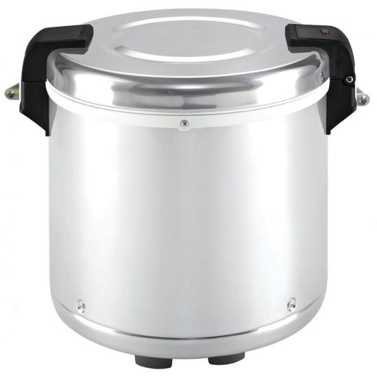AMKO SEJ-22000 Electric Stainless Steel Rice Warmer, 50 Cups (100Bowls Cooked Rice), 21 Liter
