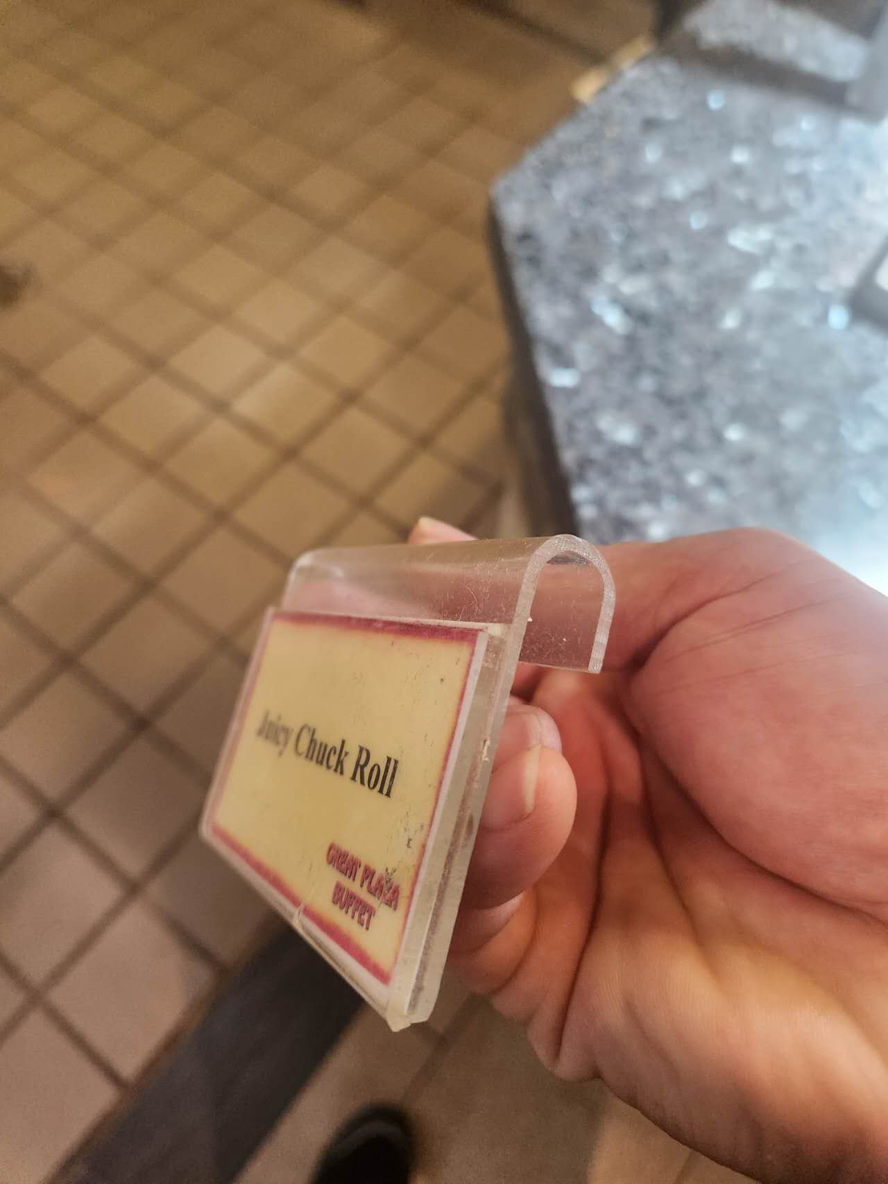Dish Name Label Holder
