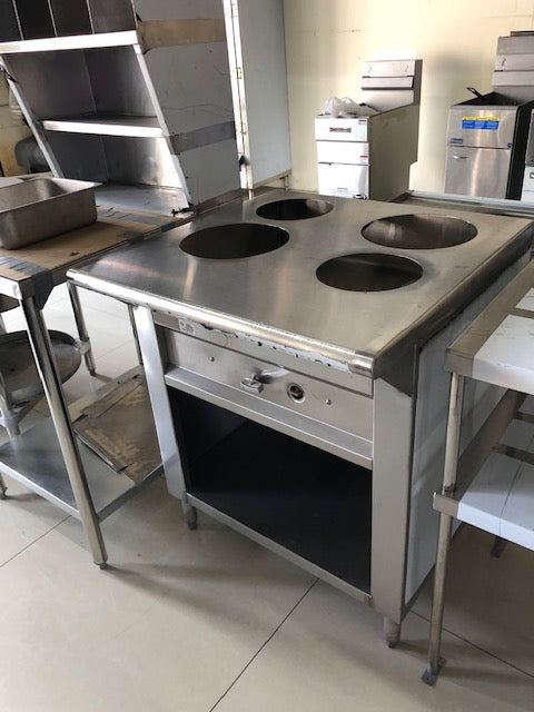 Chinese Steamer YWH3630 S/S 6Holes, 36"W X 30"D X 36"H Natural Gas