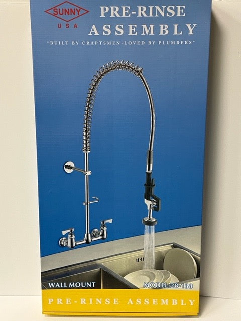 SUNNY PR28-138 Pre-Rinse Faucet Wall Mount