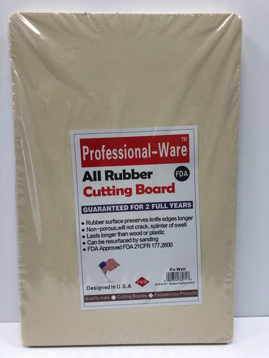 POW 75-7827 Cutting Board RUBBER 12" X 18" X 1", ( CBCN-12181 )