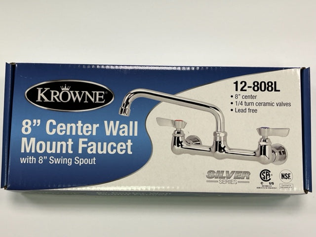 KROWNE 8 inch Center Wall Mount Faucet