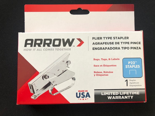 ARROW P22 Piler Stapler, Chrome Coated (USA)