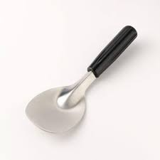 Thunder Group SLTHCS001B Ice Cream Spade w/ Black Plastic Handle, Stainless Steel