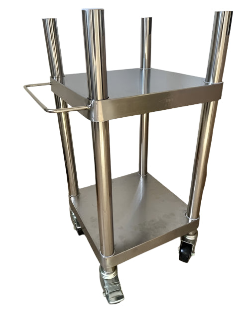 SUNNY ST-2 Rice Warmer Rack with Wheels and Two Brakes, Stainless Steel