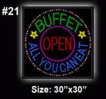 LED Open Sign BUFFET #21