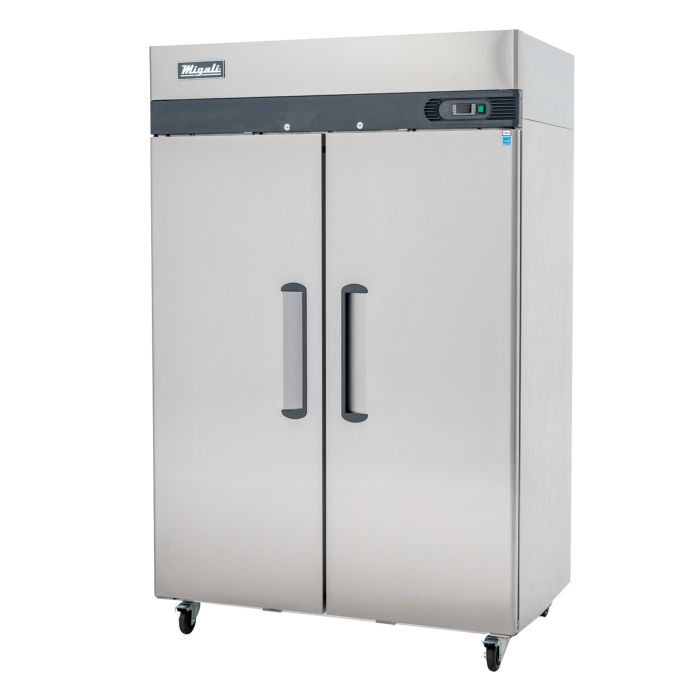 Reach In Freezer Migali C-2F-HC 51" Two Section, (2) Solid Doors, 115v