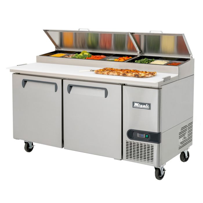 Pizza Prep Table Migali C-PP67-HC 67" Competitor Series® w/ Refrigerated Base, 115v