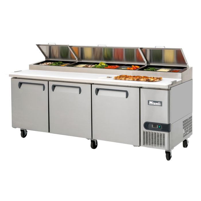 Pizza Prep Table Migali C-PP93-HC 93" Competitor Series® w/ Refrigerated Base, 115v