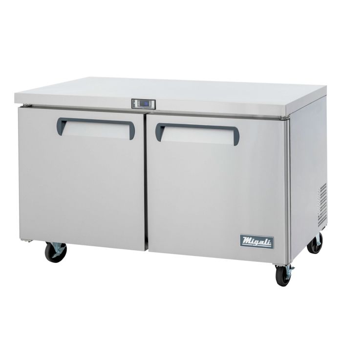 Undercounter Refrigerator Migali C-U60R-HC 60 1/5" W w/ (2) Sections & (2) Doors, 115v